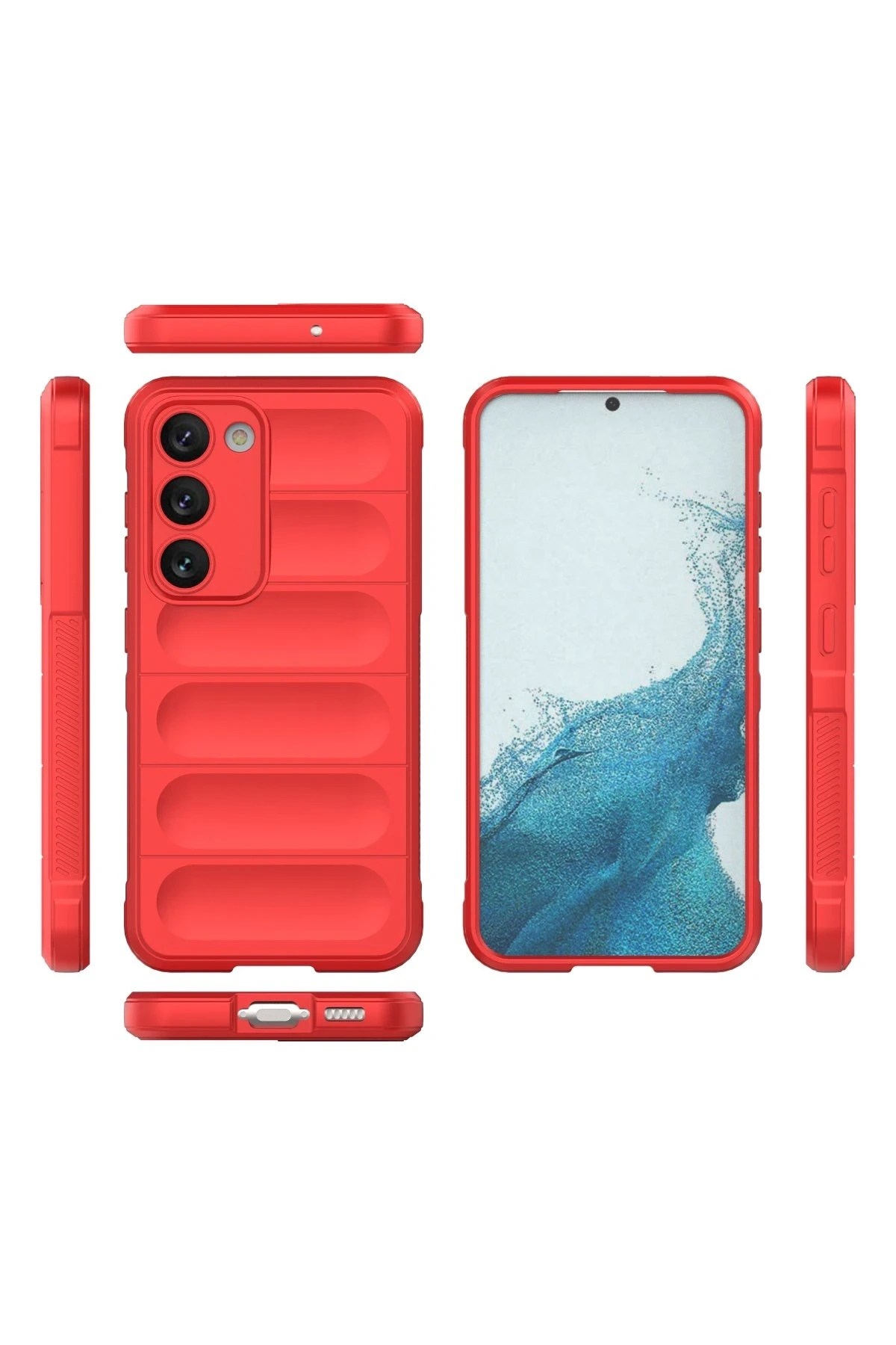 Samsung Galaxy S23 Plus Kılıf Optimum Silikon - Kırmızı