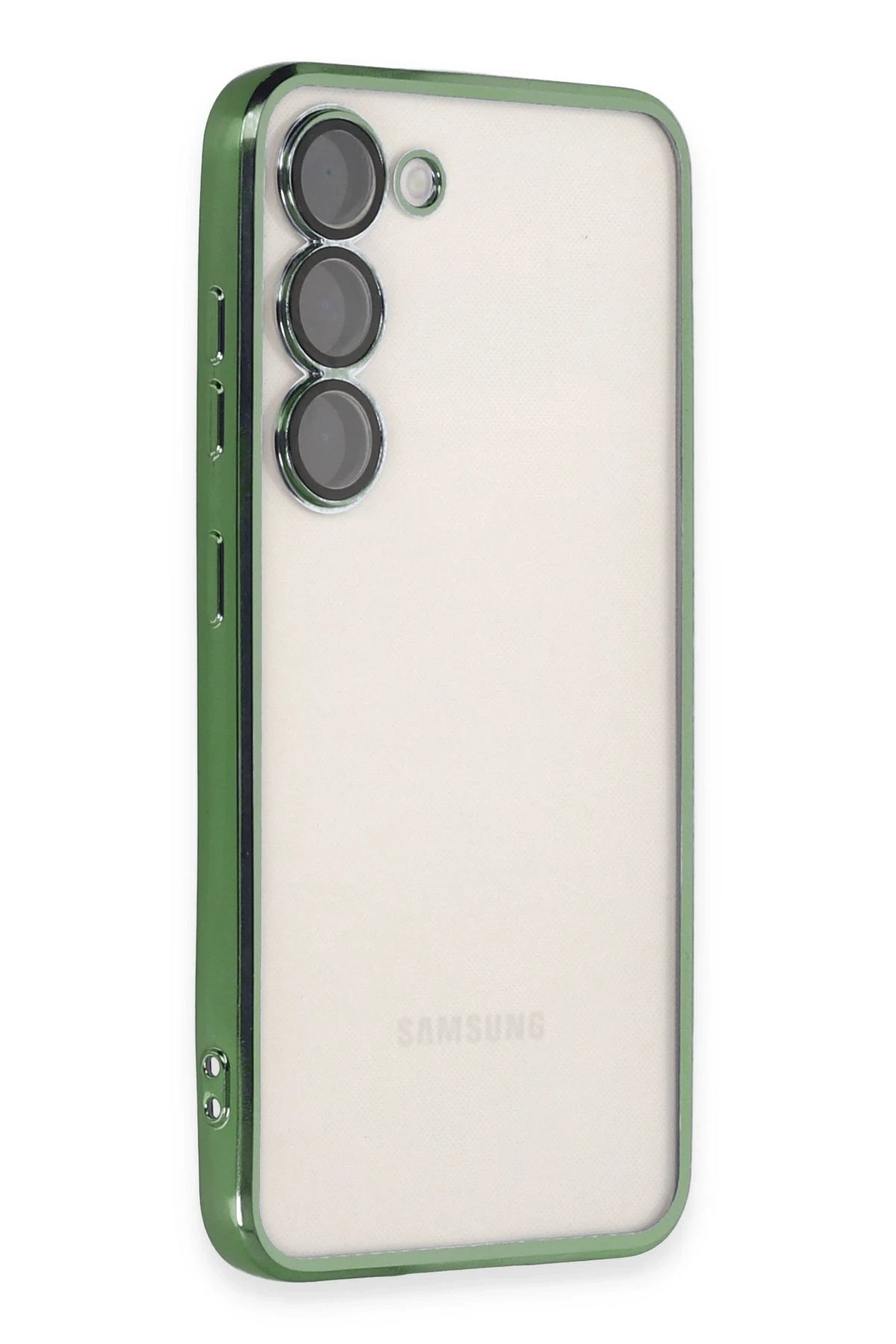 Samsung Galaxy S24 Kılıf Lensli Silikon - Yeşil