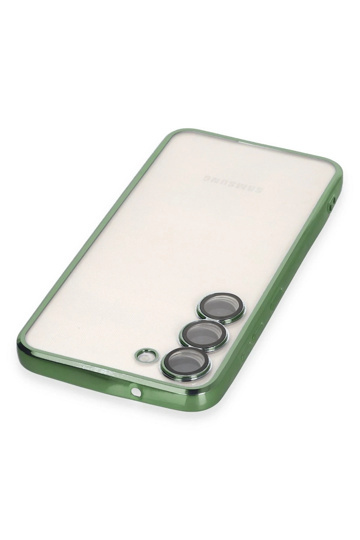 Samsung Galaxy S24 Kılıf Lensli Silikon - Yeşil