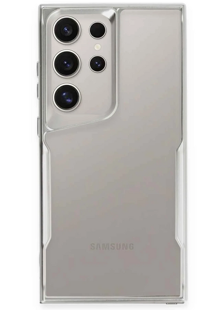 Samsung Galaxy S24 Ultra Kılıf Boyi Silikon Kapak - Gümüş