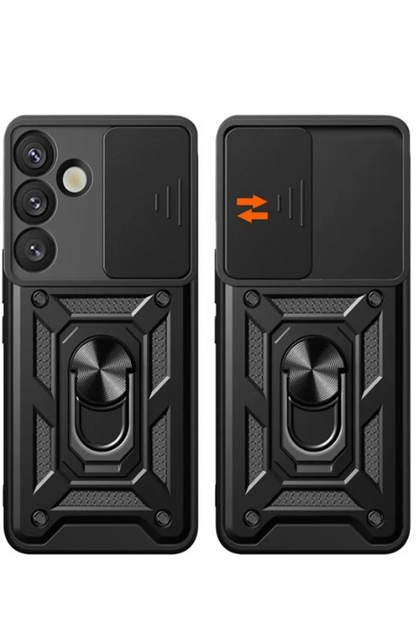 Samsung Galaxy S25 FE Pars Lens Yüzüklü Silikon - Yeşil
