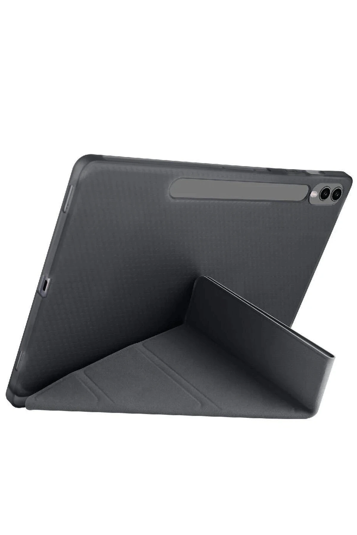Samsung Galaxy X510 Tab S9 FE 11 Kılıf Kalemlikli Mars Tablet Kılıfı - Siyah