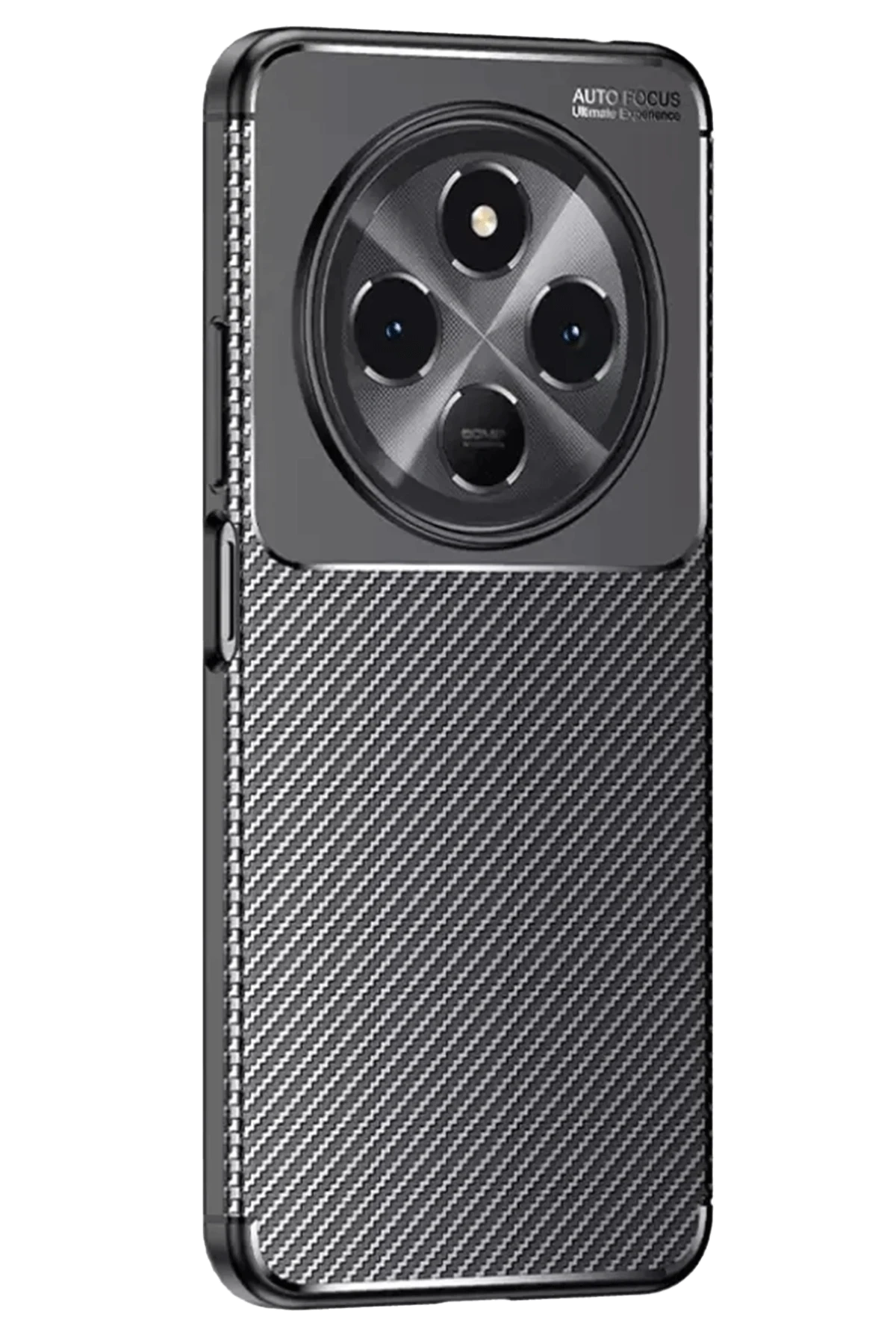 Tecno Spark 30C Kılıf Auto Focus Karbon Kapak - Siyah