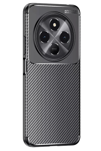 Tecno Spark 30C Kılıf Auto Focus Karbon Kapak - Siyah