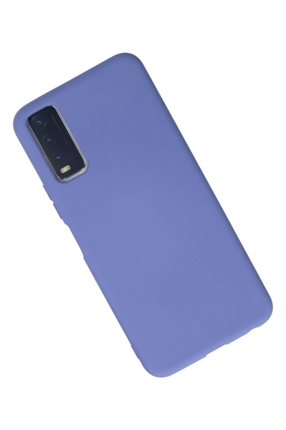 Vivo Y11S Kılıf Nano içi Kadife Silikon - Lila