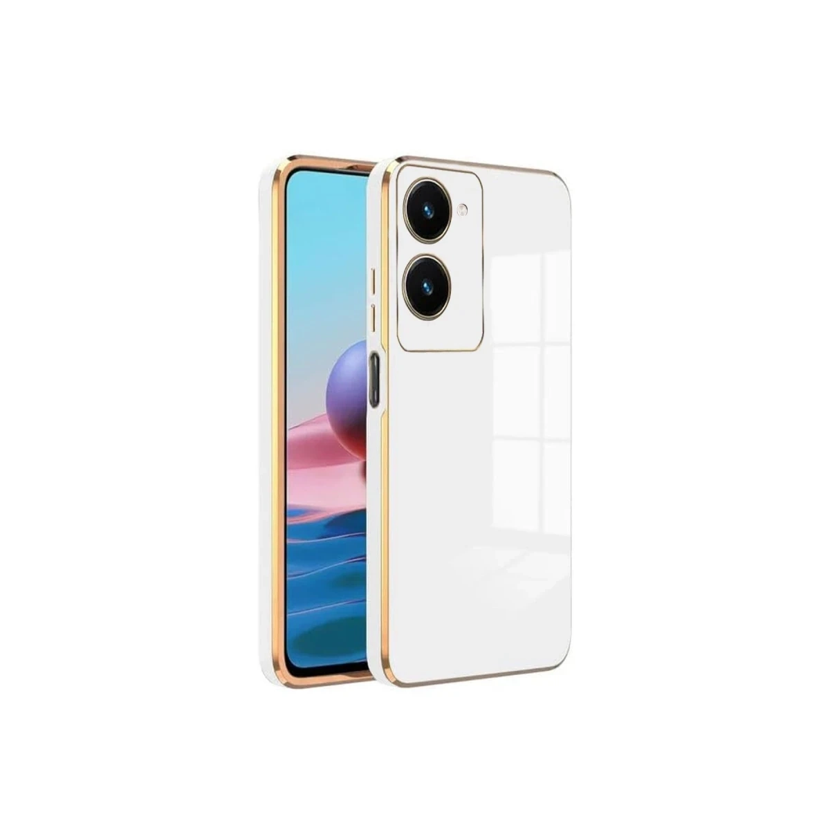 Vivo Y18 Kılıf Volet Silikon - Beyaz