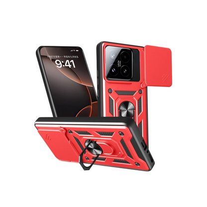 Mi 15T Pars Lens Yüzüklü Silikon - Kırmızı