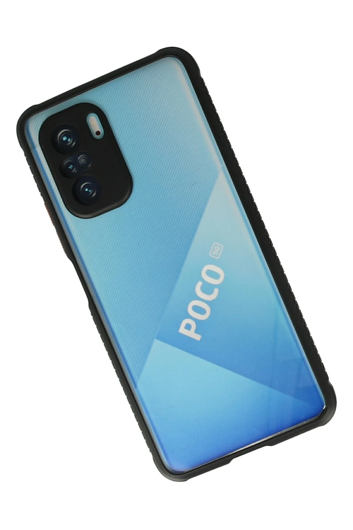 Poco F3 Kılıf Miami Şeffaf Silikon - Siyah
