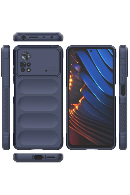 Poco X4 Pro 5G Kılıf Optimum Silikon - Lacivert