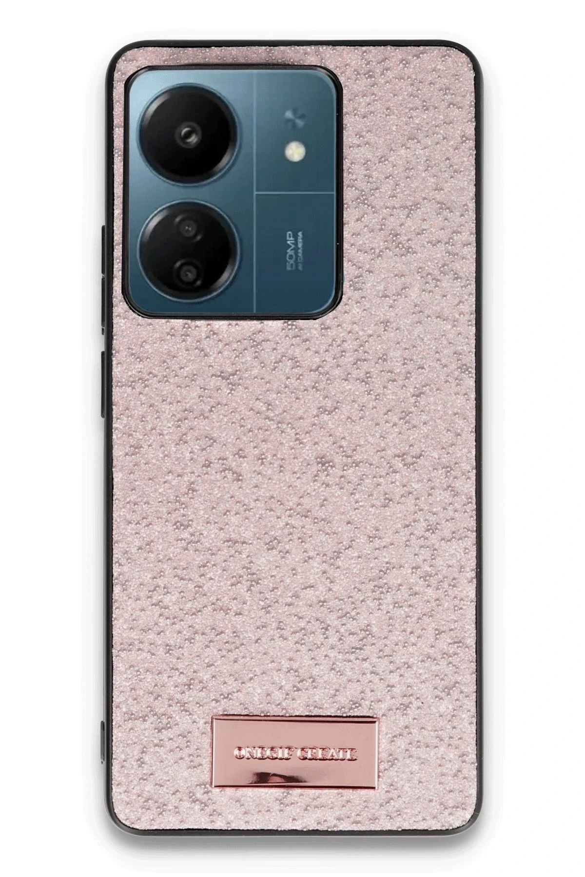 Redmi 13C Bright Simli Kapak - Pembe