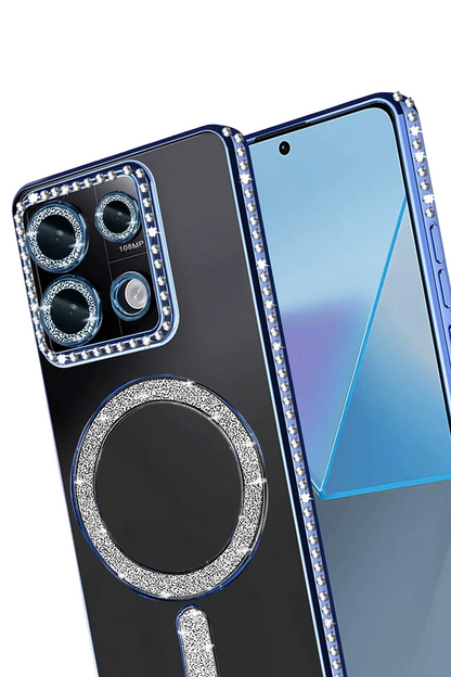 Redmi 13C Joke Simli Magneticsafe Kılıf - Mavi