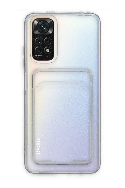 Redmi Note 11 Kılıf Kart Şeffaf Silikon - Şeffaf