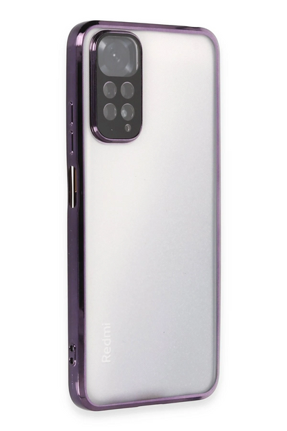 Redmi Note 11 Kılıf Lensli Silikon - Mor