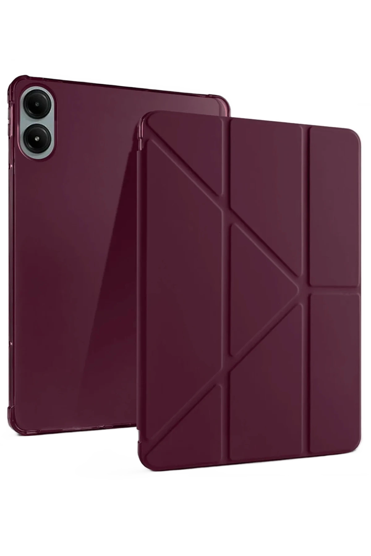 Redmi Pad Pro 12.1 Kılıf Kalemlikli Mars Tablet Kılıfı - Mürdüm