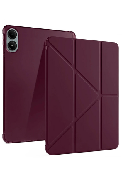 Redmi Pad Pro 12.1 Kılıf Kalemlikli Mars Tablet Kılıfı - Mürdüm
