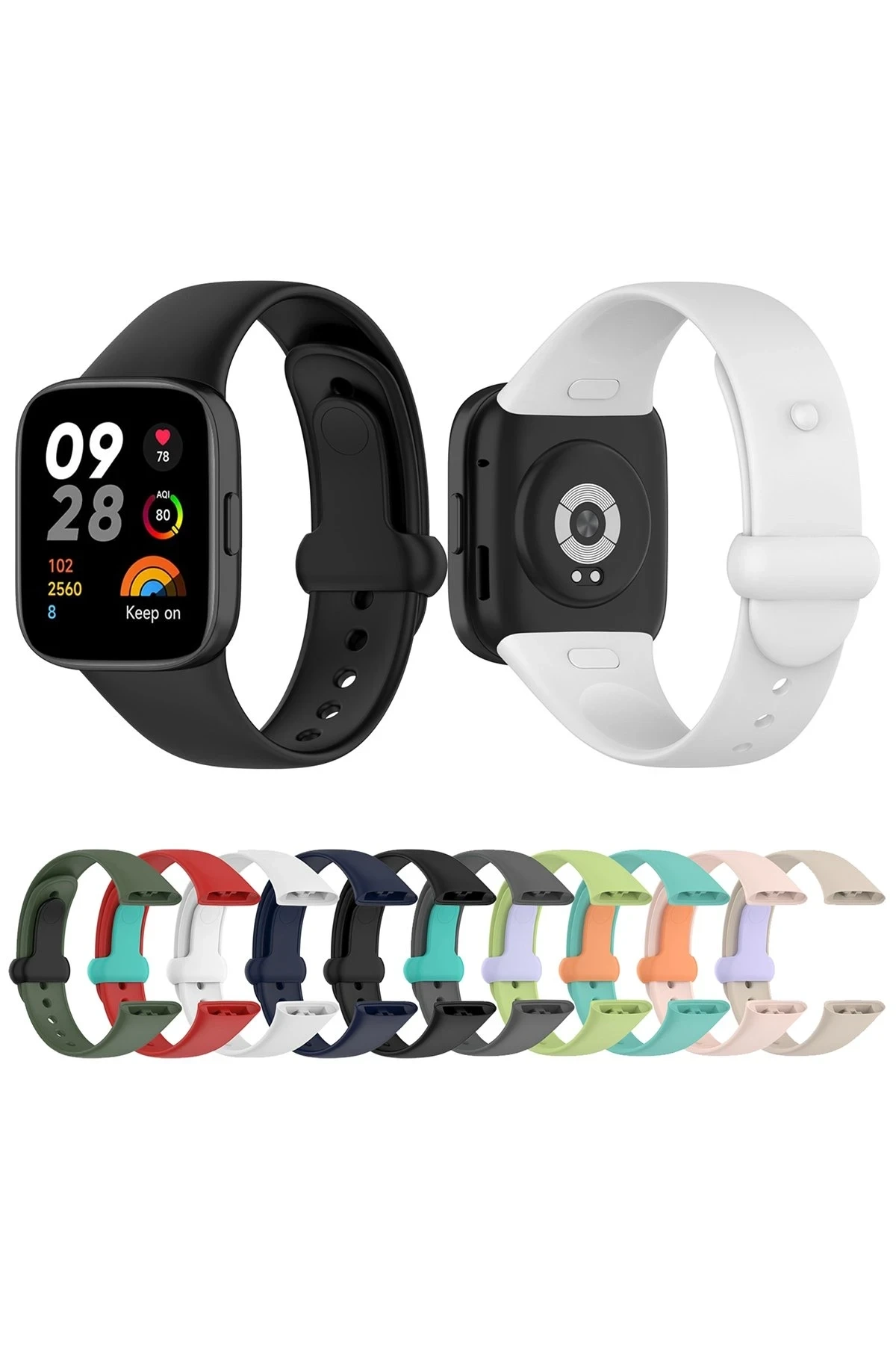 Redmi Watch 3 Origin Silikon Kordon - Koyu Yeşil