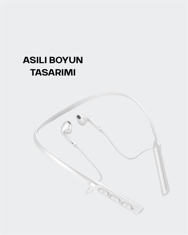 Yüksek Kapasiteli Pil Destekli Boyun Askılı Kulaklık – 100 Saat Dayanıklı