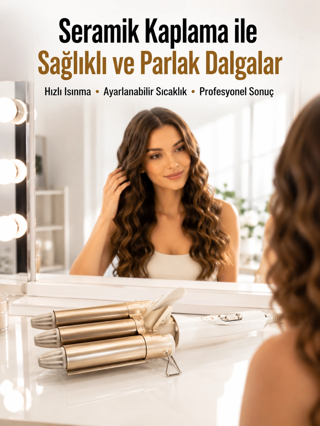 Bukle Saç Maşası – Kolay Kullanım, Sağlıklı Bukleler Yüksek Isılı