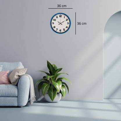 Sky Blue 36 Cm Duvar Saati
