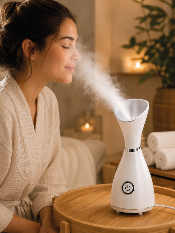 Nano İyonik Buhar Cihazı Tek Tuşla Kullanım Yüz Bakım Makinesi
