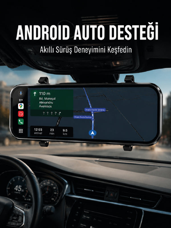 Dokunmatik Ayna Carplay Araç Kamera Ekranı Ön Arka Kayıt Destekli