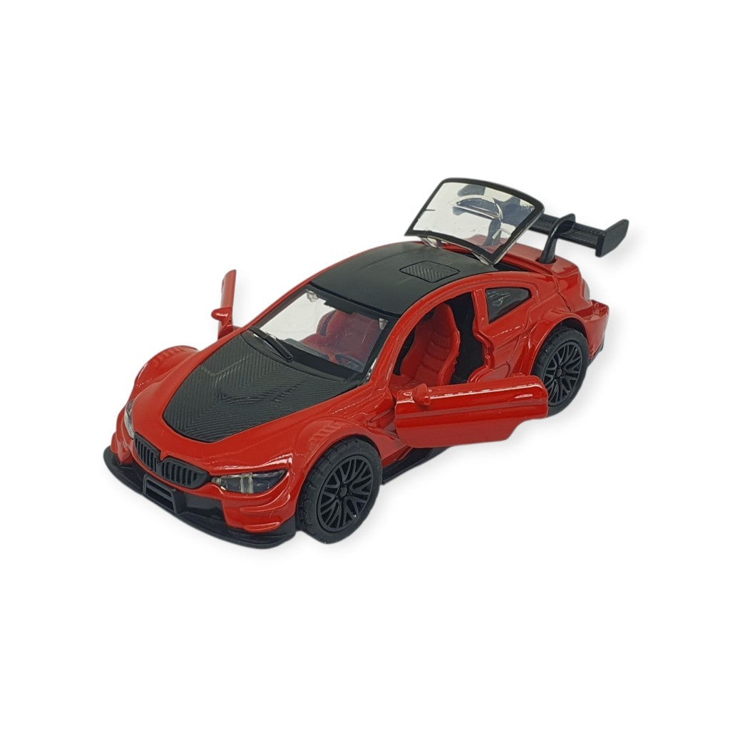 Çek Bırak Metal Arabalar cm - 3671C - Kırmızı - 1 ADET