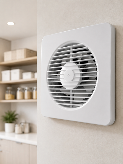150 mm Havalandırma Aspiratörü 20,8 x 20,8 cm 320 m³/h 20 W Duvar ve Tavan Montajlı Fan