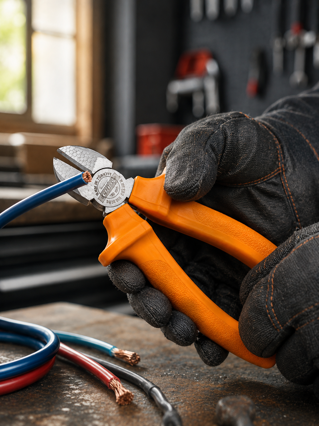 Elektrik ve Teknik Çalışmalar İçin Profesyonel Dövme Çelik Yan Keski