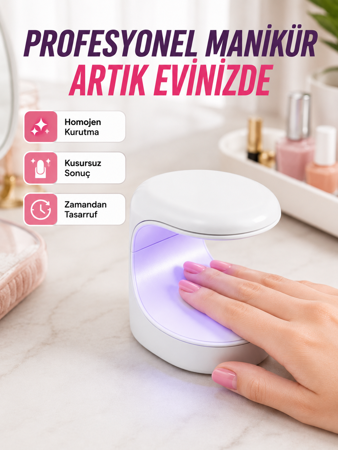 3 Boncuklu Hızlı Kurutucu – 30 Saniyede Etkili Sabitleme Yeni Nesil
