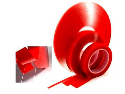 Çift Taraflı Akrilik Silikonize Bant 18 Mm X 2 Metre Kırmızı Vhb