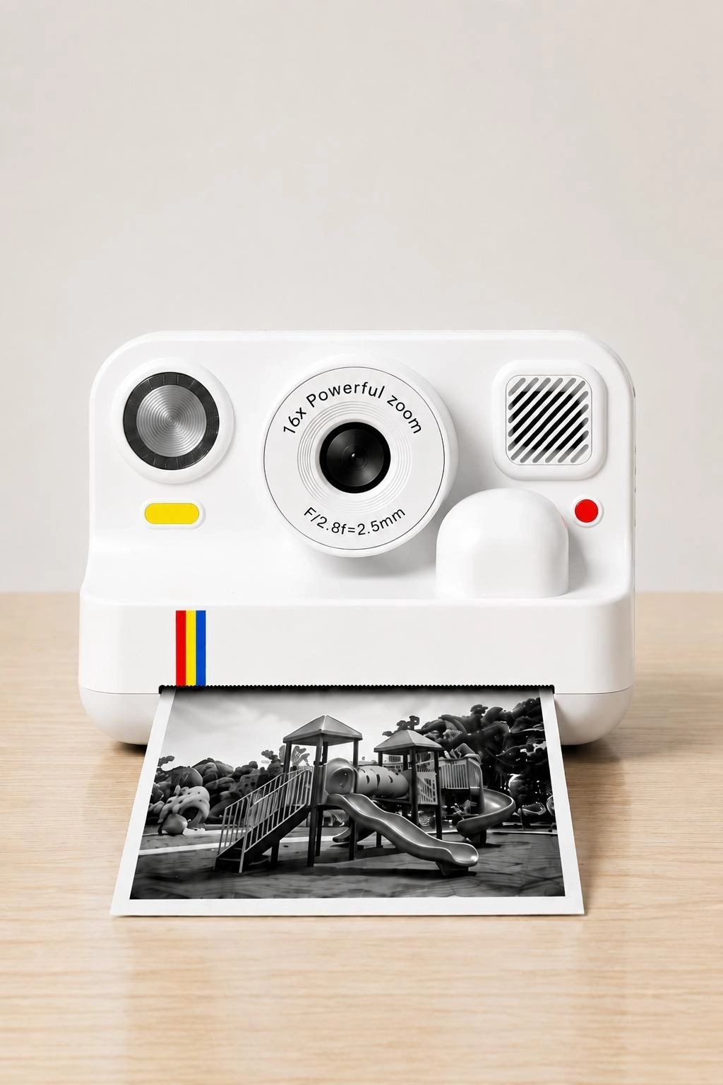 Çocuk Anında Baskılı Fotoğraf Makinesi 16mp Dijital Kamera 1080p Video Wifi Telefon Destekli