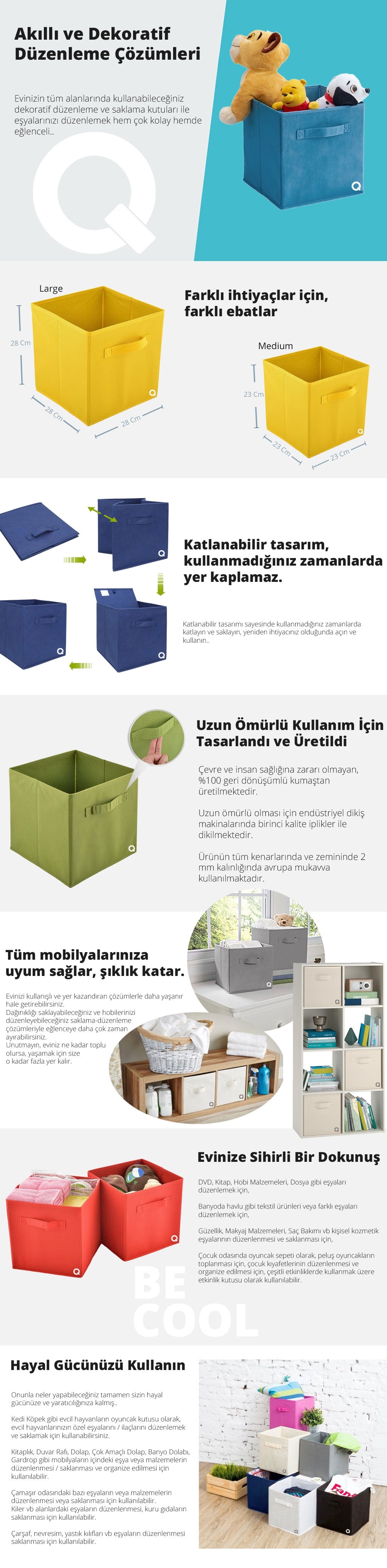 Çok Amaçlı Dolap İçi Düzenleyici Kutu - Mi