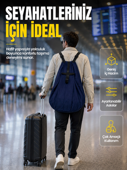 Çok Amaçlı Katlanabilir Taşıma Çantası Geniş Hacimli Günlük Kullanım Çantası
