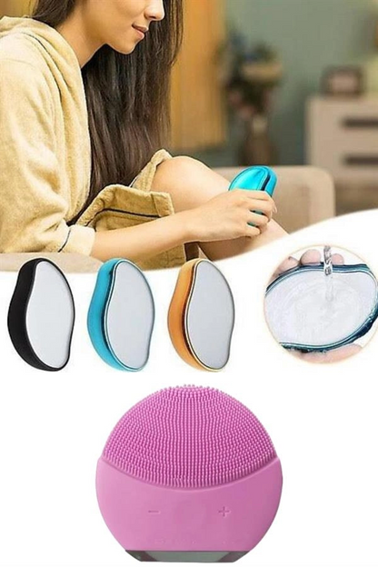 Crystal Eraser Epilasyon Aleti Ve Titreşimli Yüz Temizleme Masaj Aleti