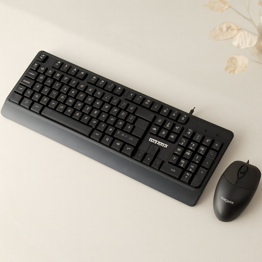 USB Kablolu Q Klavye & 1200 DPI Mouse Seti