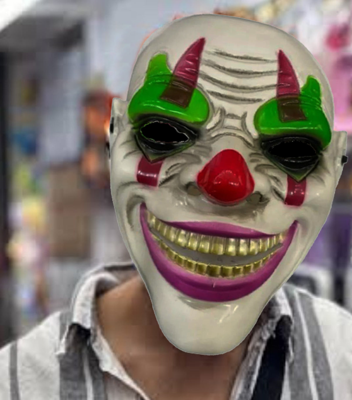 Delirten Gülüş Palyaço Temalı Joker Maskesi (5643)