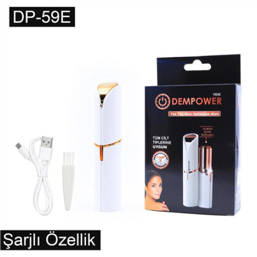 DEMPOWER ŞARJLI YÜZ TÜY ALICI EPİLASYON ALETİ FLAWLES KISA