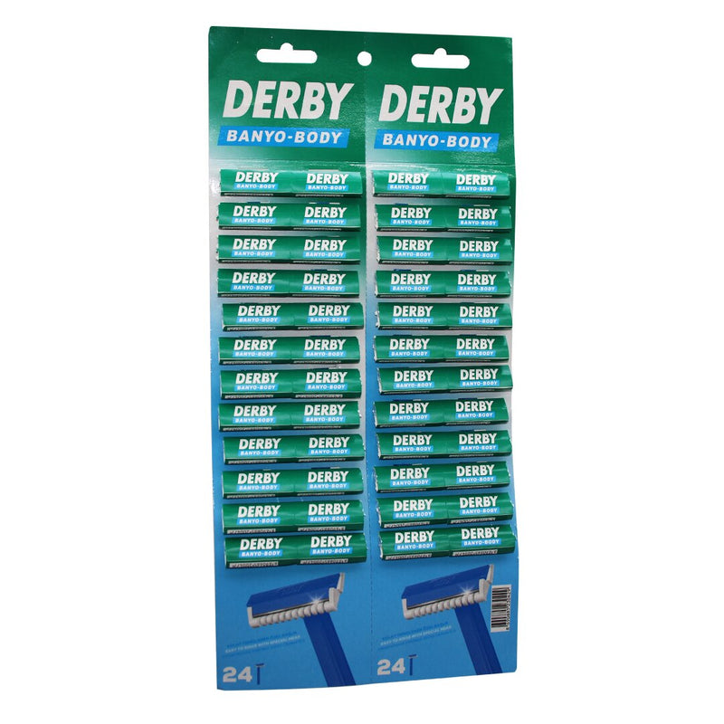 Derby Banyo Body Tek Bıçak Kartelalı Jilet 48PCS