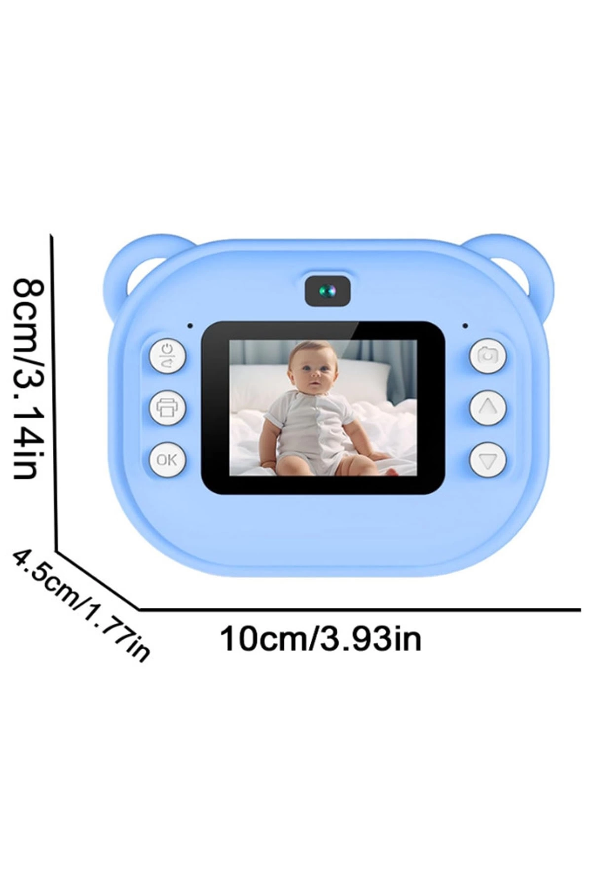 Dijital Video Kayıt Fotoğraf Çocuk Kamerası Anlık Termal Resim Kağıt Baskılı
