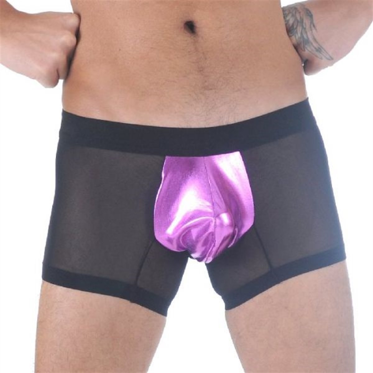 Transparan Boxer - Renkli / XL