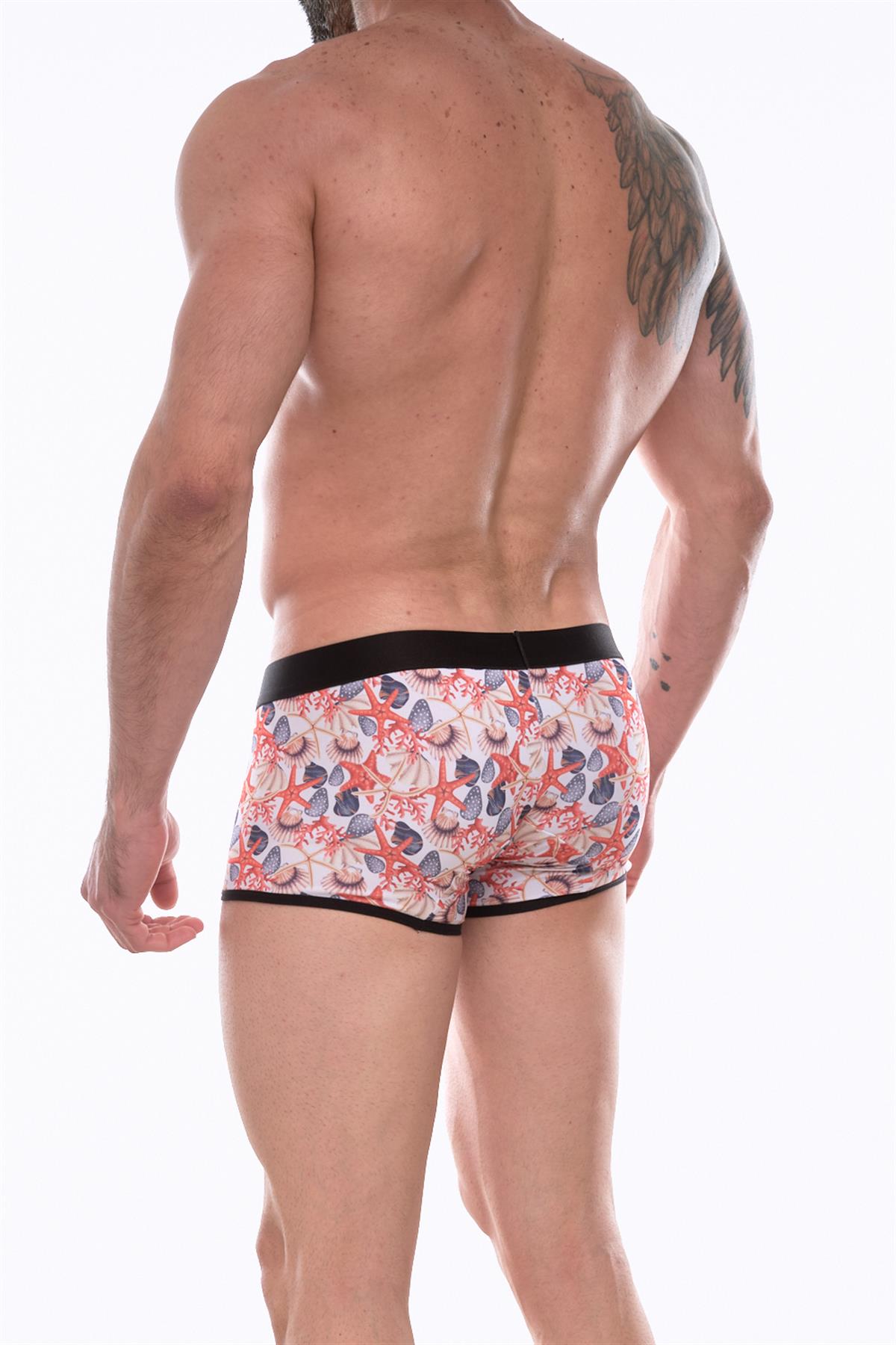 Erkek Desenli Boxer - Renkli / XS