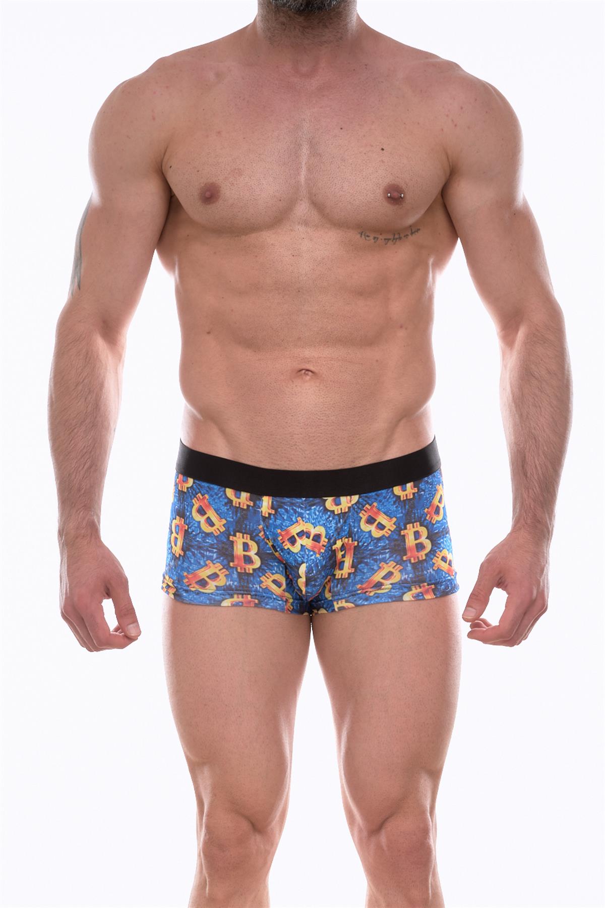 Erkek Desenli Boxer - Renkli / XXL