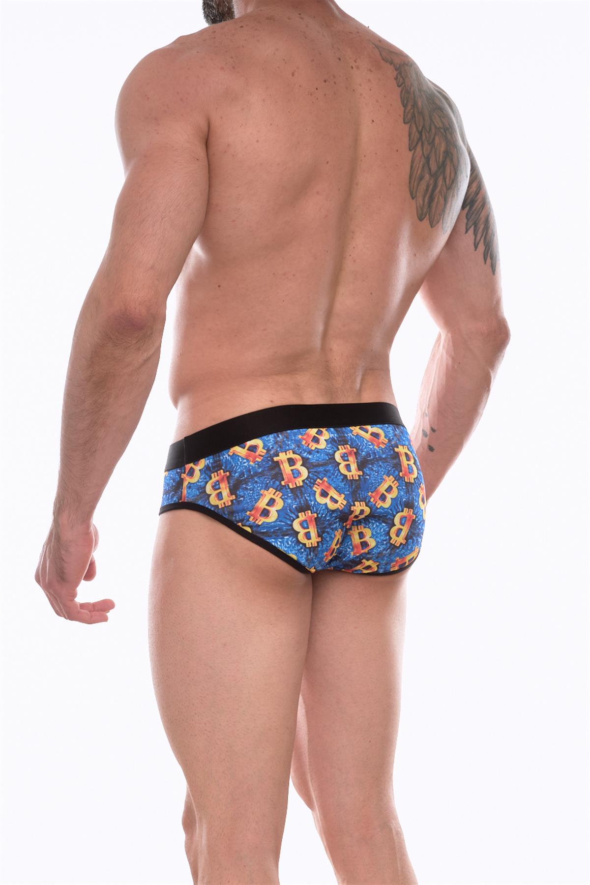 Erkek Desenli Slip - Renkli / XL