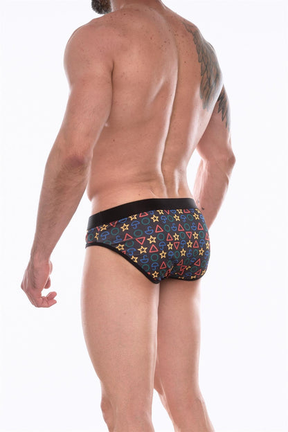 Erkek Desenli Slip - Renkli / XL