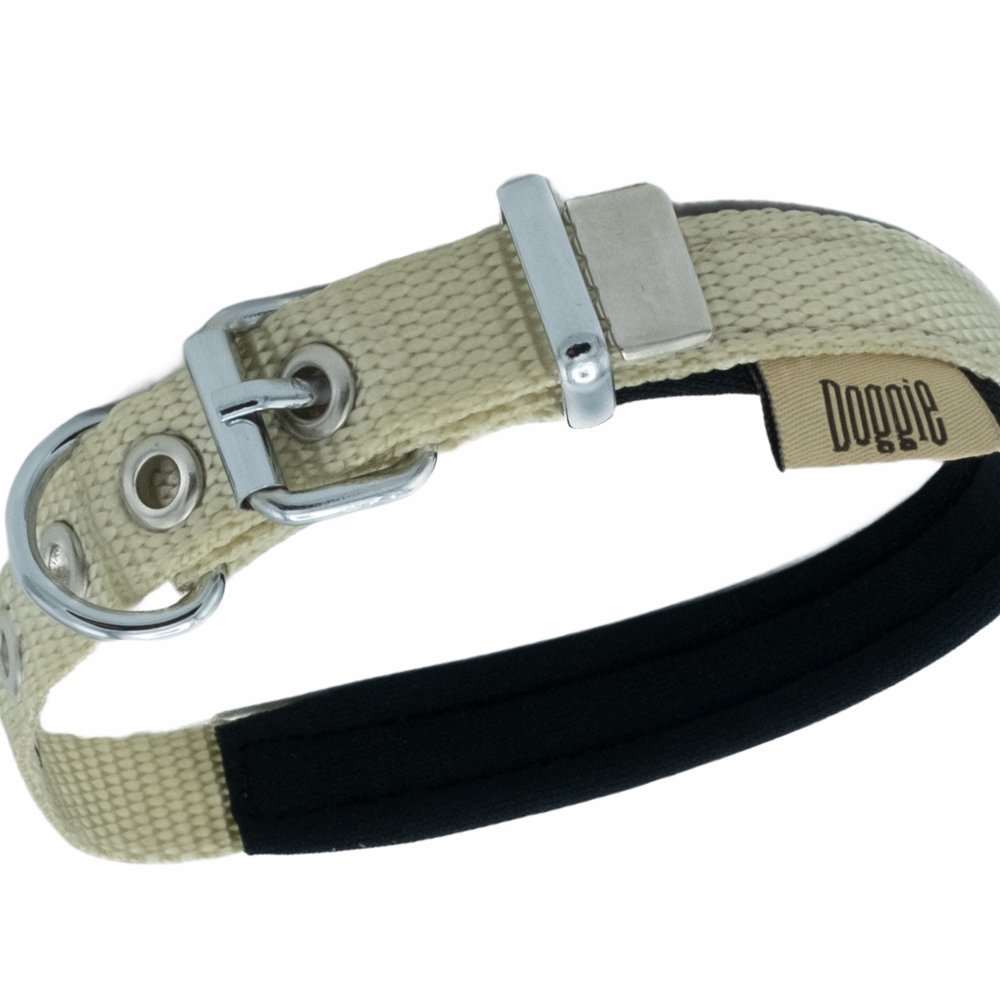 Softlu Köpek Boyun Tasması 1,5 cm x 35 cm Haki
