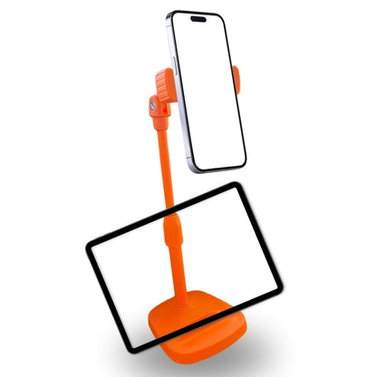 BUFFER® Masa Üstü Tablet ve Telefon Tutucu Plastik Aparat Turuncu Telefon Standı