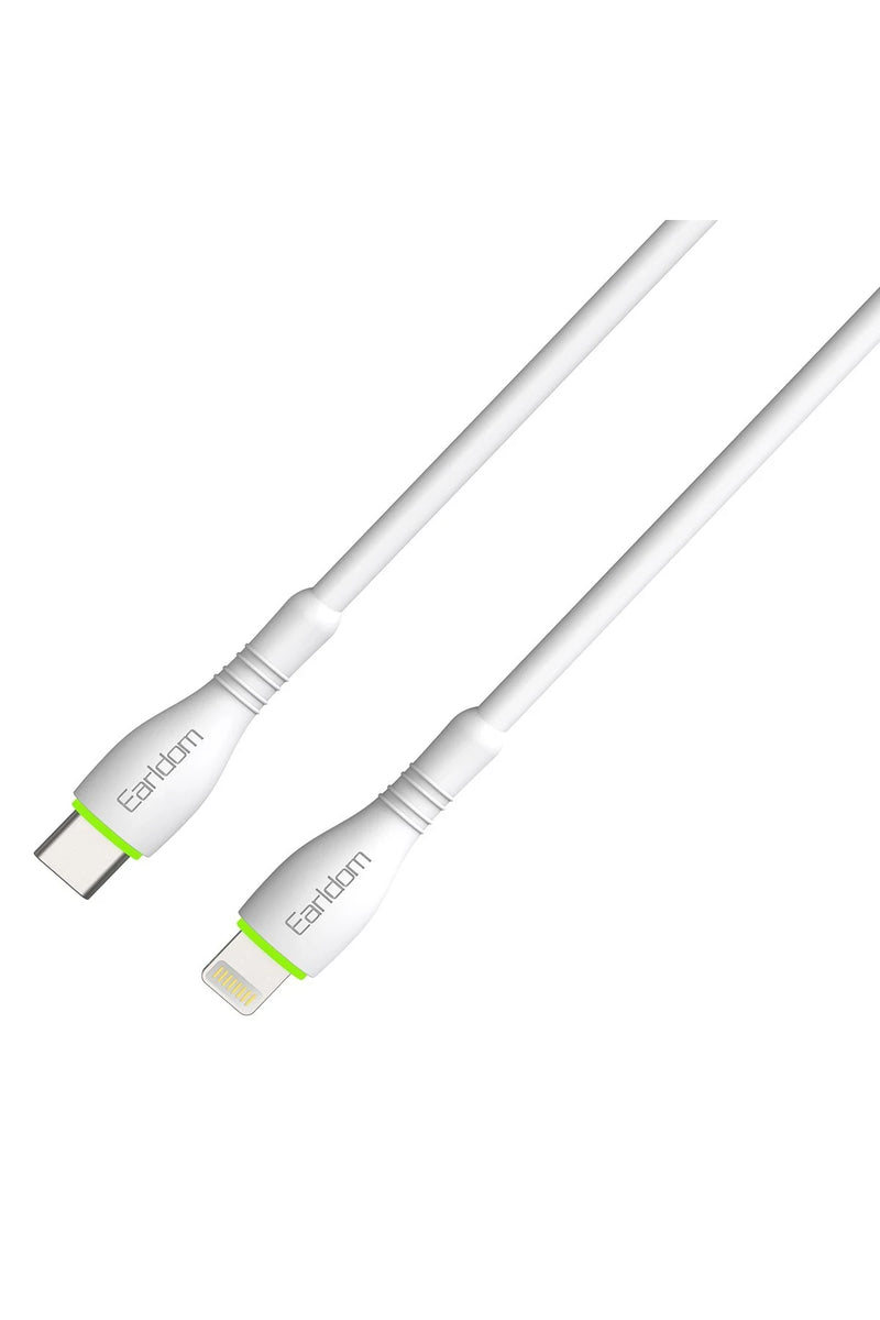 Earldom EC-151i PD 20W Type-C to Lightning 1M Hızlı Şarj Kablosu - Beyaz