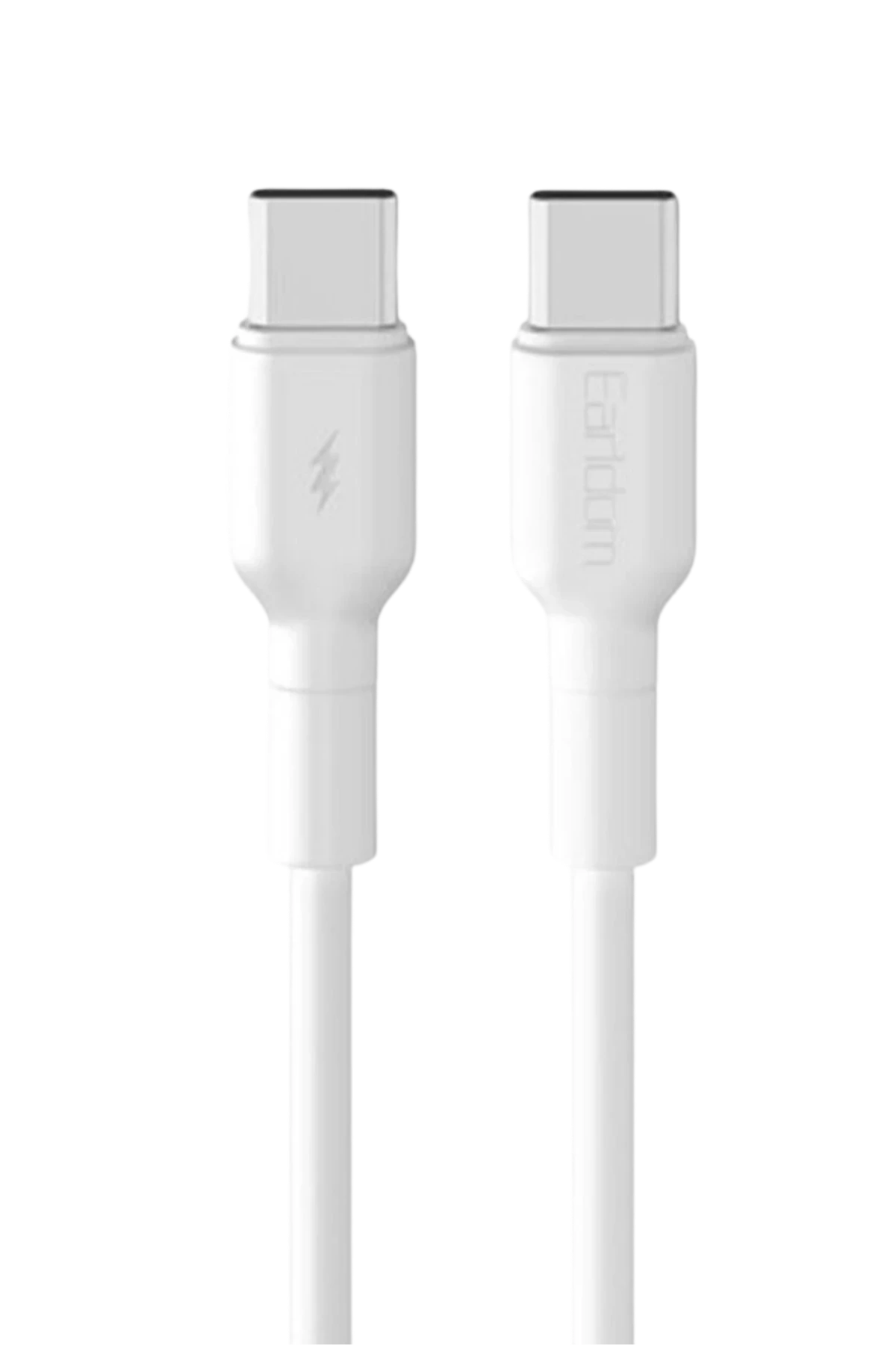 Earldom EC-198CC 1M 60W Type-C to Type-C PD Hızlı Şarj Kablosu - Beyaz