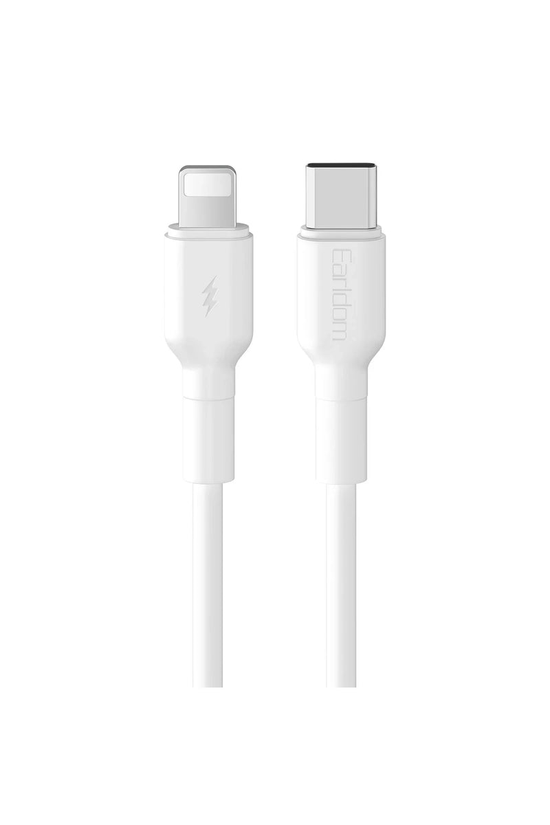 Earldom EC-198CL 1M 30W Type-C to Lightning PD Hızlı Şarj Kablosu - Beyaz