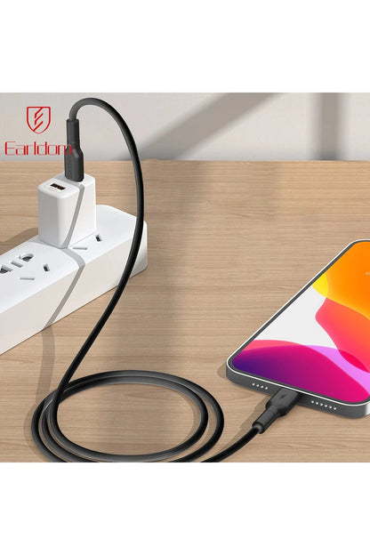 Earldom EC-198CL 1M 30W Type-C to Lightning PD Hızlı Şarj Kablosu - Beyaz